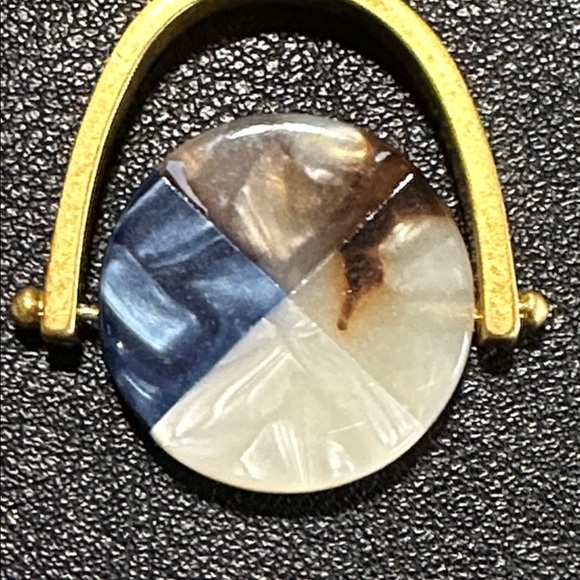 Madewell Color-block Acetate Spinning Disc Pendant Necklace - Picture 4 of 11